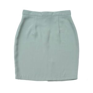Vintage 90s Y2K Natalie Rose Los Angeles Pastel Sage Green Preppy Indie Skirt